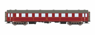 Dekas DK-876141 - H0 - Personenwagen CL, DSB, Ep. III-IV